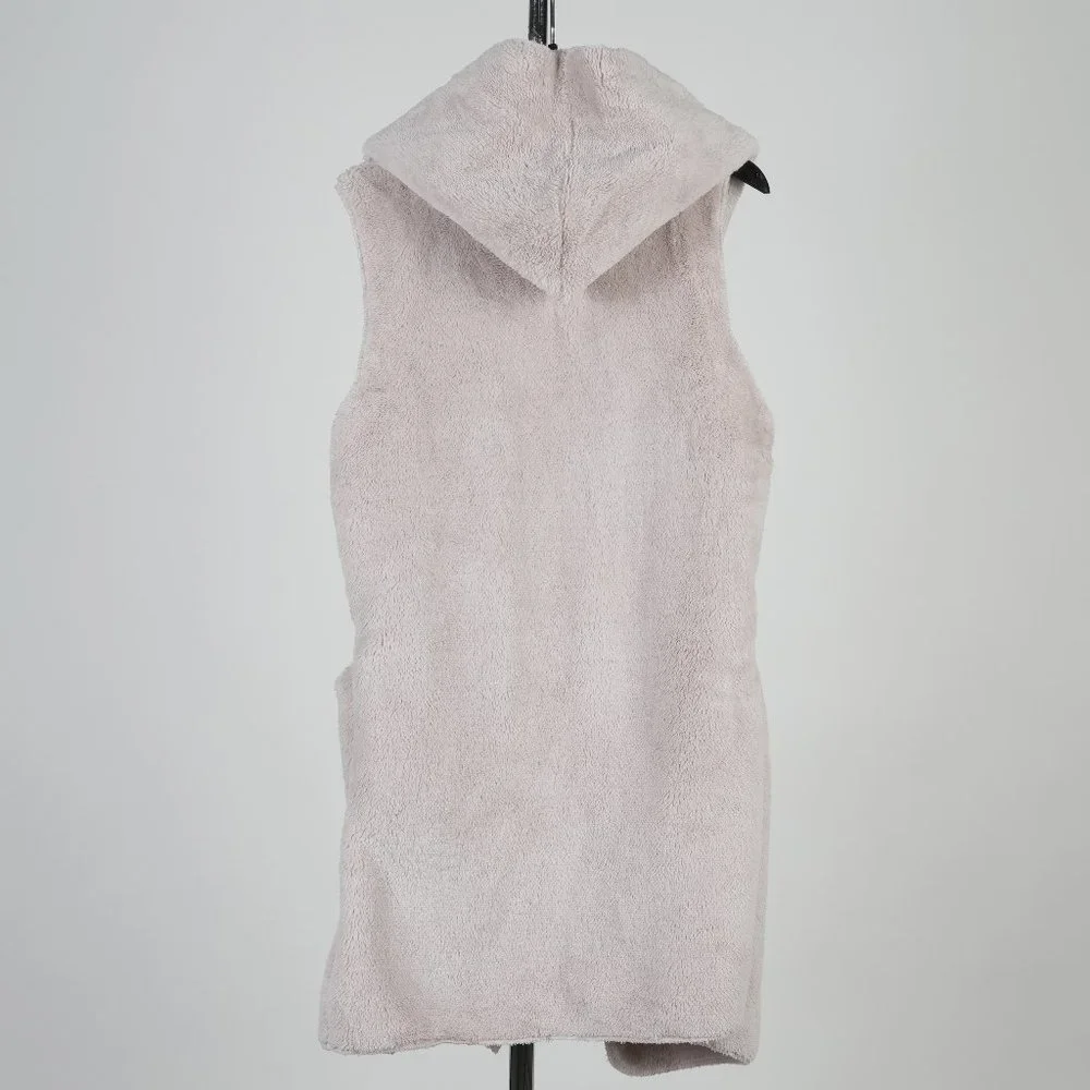 Women's Fleece Vest Hoodie One Size - Picture 6 of 10